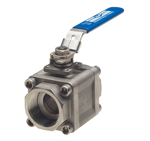 MILWAUKEE VALVE 35FSS06LL -034 Ball Valve, 3 Piece, Full Port, Stainless Steel, 3/4 Inch Valve Size | CE2MCJ