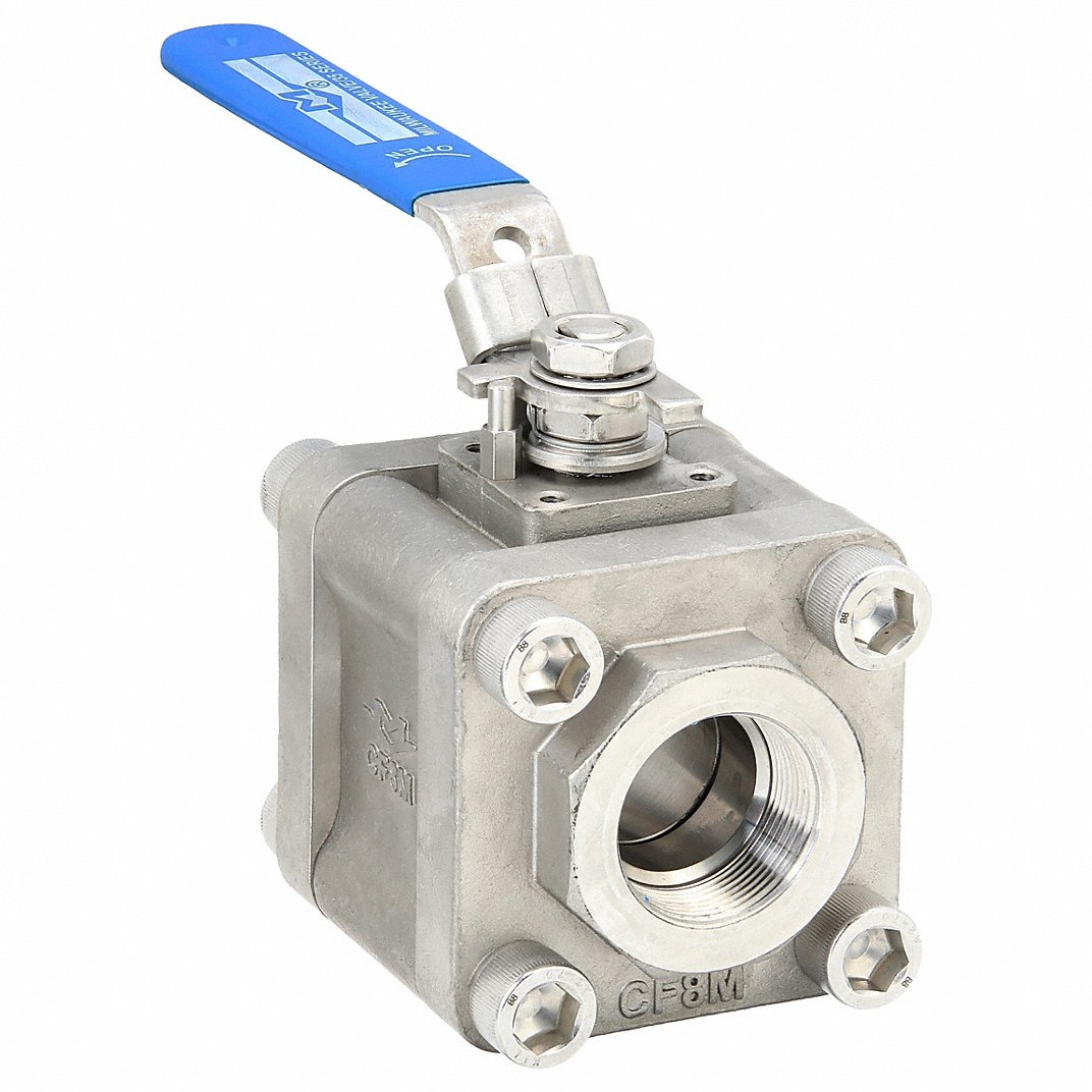 MILWAUKEE VALVE 35FSSN0LL-112 Ball Valve, 1 1/2 Inch Pipe, 1 1/2 Inch Tube, 2000 PSI | CT3PZC 489J09