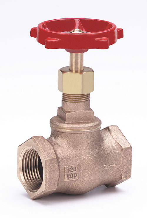 MILWAUKEE VALVE 502 - 100 Globe Valve, Bronze, Threaded Bonnet, 1 Inch Valve Size | CE2JVF