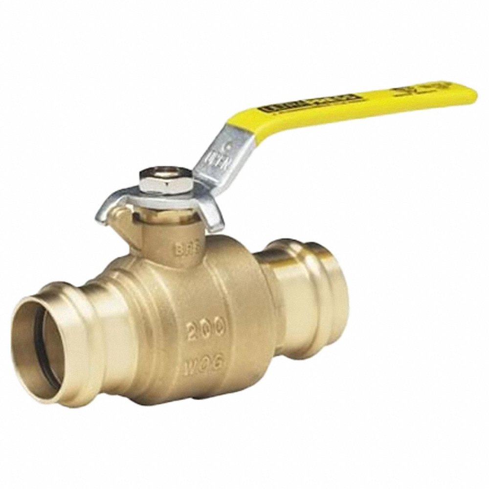 MILWAUKEE VALVE BA-480B - 100 Ball Valve, With Extension Stem, PTFE Seat, 2 Piece, Brass, 1 Inch Valve Size | CE2RMB