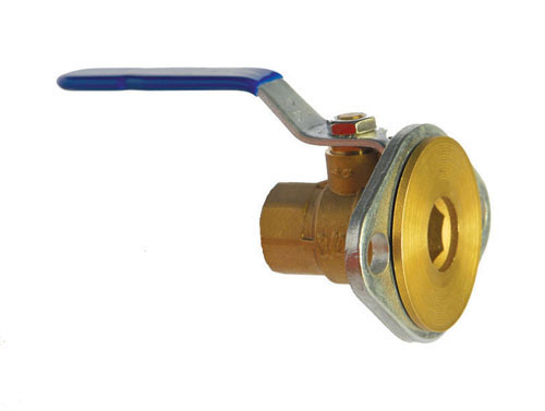 MILWAUKEE VALVE BA-500 - 100 Ball Valve, Flanged And Thread, 2 Piece, Brass, 1 Inch Valve Size | CE2RRN