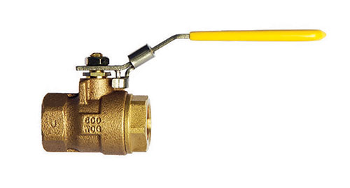 MILWAUKEE VALVE BA100 LDA 38 Ball Valve, With Locking Handle, 2 Piece, Bronze, 3/8 Inch Valve Size | CE2RTJ