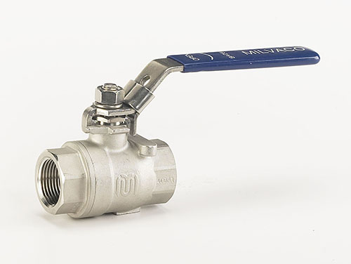 MILWAUKEE VALVE BA260 - 12 Ball Valve, With Locking Handle, RPTFE Seat, 2 Piece, Stainless Steel, 1/2 Inch Valve Size | CE2TKG