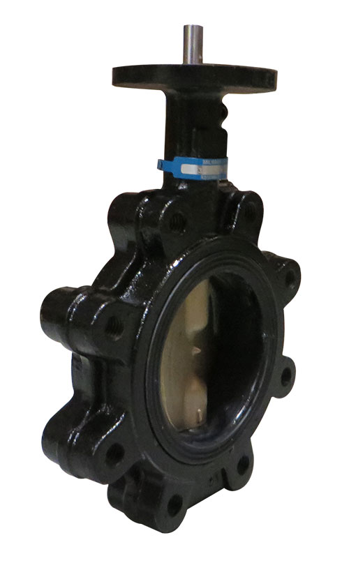 MILWAUKEE VALVE ML123B DWJ Butterfly Valve, Lug Type, Bare Stem, Cast Iron, 12 Inch Valve Size | CE2QAW