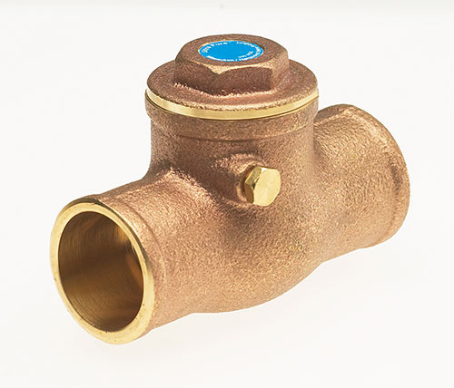 MILWAUKEE VALVE UP0968000212 Swing Check Valve, Low Lead Brass, 2 1/2 Inch Valve Size | CE2LEC