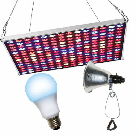 MIRACLE LED 602230 Spc Led Grow Panel/Clamp On Led B, Blue, 120V, Bulb Included | CT3QEY 655Z14