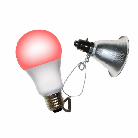 MIRACLE LED 602282 Clamp Lamp Grow Fixture/Red Spectrum L, Bulb Included | CV4LEP 655Z66