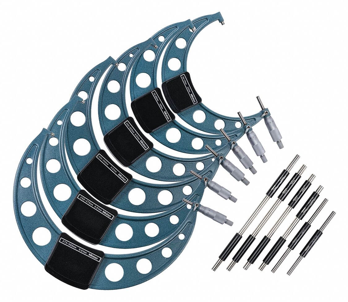 6 Pieces Outside Micrometer Set