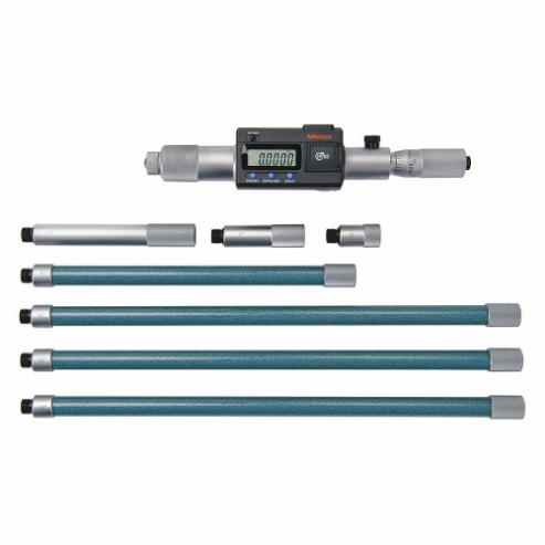 MITUTOYO 337-304 Digital Tubular-Rod Inside Micrometer, 203.2 mm To 2032 mm/8 Inch To 8 Inch Range | CT3RAY 511H30