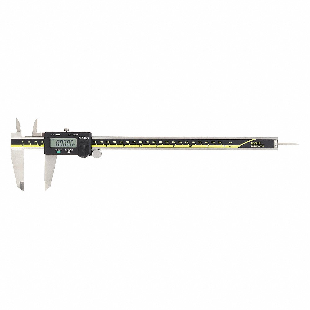 Digital Caliper, 4-Way, 0 Inch to 12 Inch / 0 to 300 mm, + / - 0.0015 In Accuracy