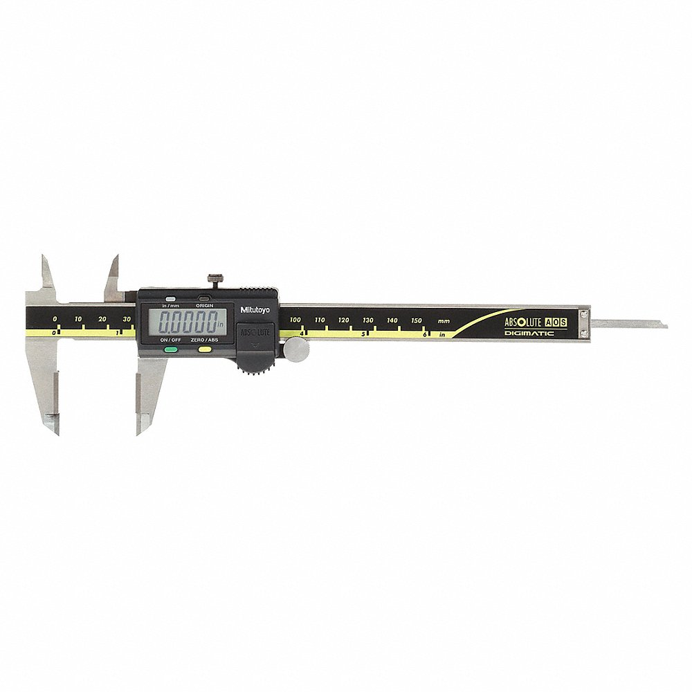 Digital Caliper, 4-Way, 0 Inch to 6 Inch / 0 to 150 mm, + / - 0.0010 In Accuracy