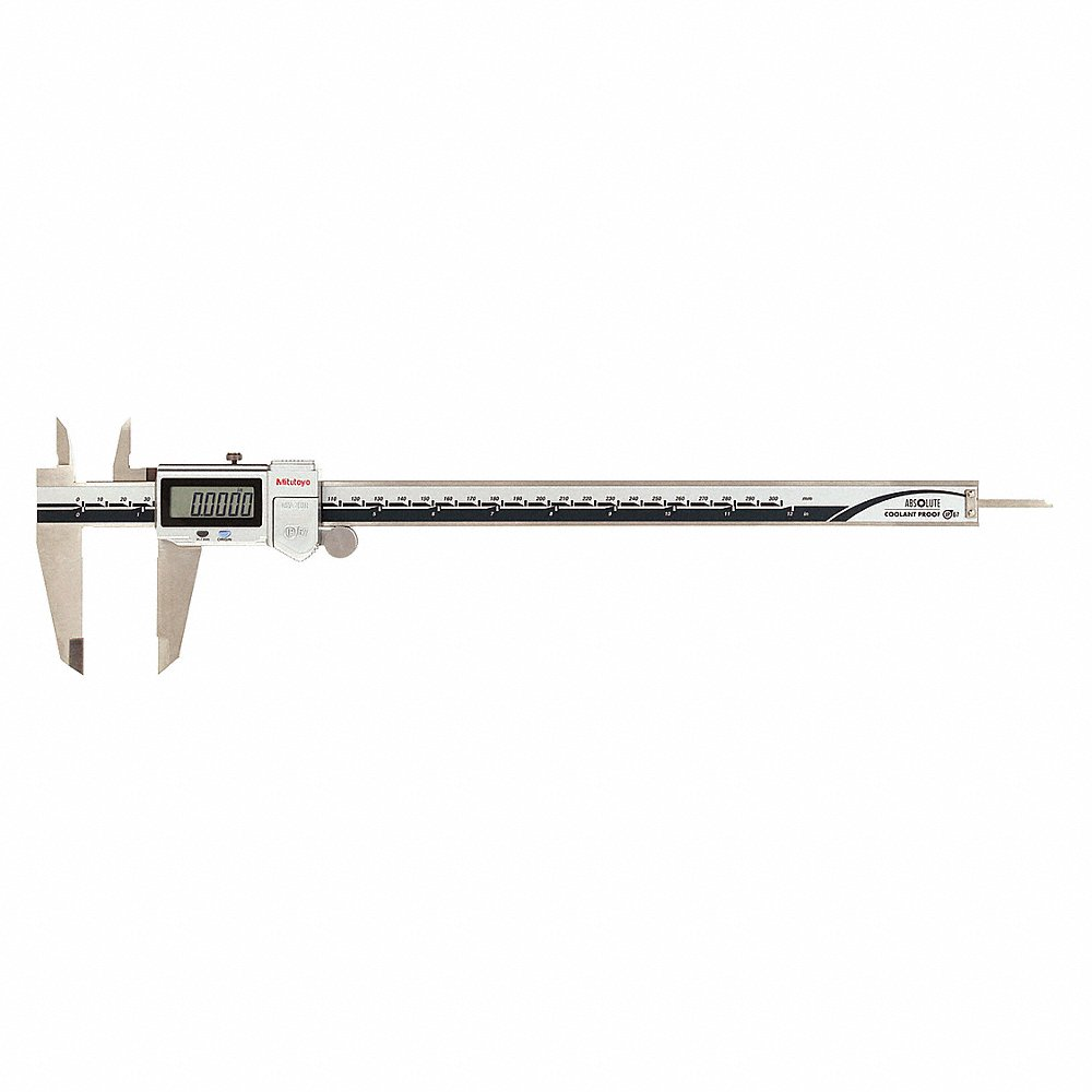 Digital Caliper, 4-Way, 0 Inch to 12 Inch / 0 to 300 mm, IP67, Included, Cabled