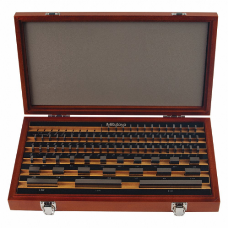 MITUTOYO 516-901-26 Rectangular Gauge Block Set, Rectangular, Certificate Of Inspection | CU7XUY 39X431