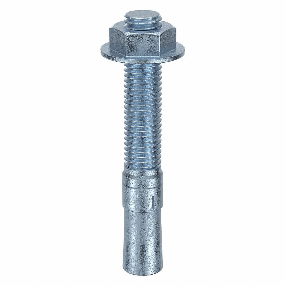 MKT FASTENING 2658412 Wedge Anchor, Zinc Plated, 5/8 Inch Anchor Dia., 4-1/2 Inch Anchor Length, 5PK | AB6KKF 21U890