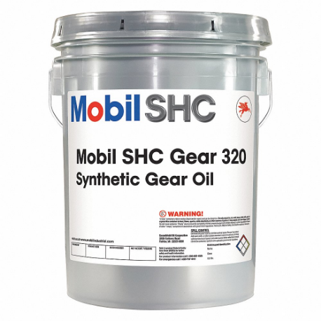 MOBIL 121325 Gear Oil, Synthetic, 5 Gal, Pail | CT3TGH 45NM33