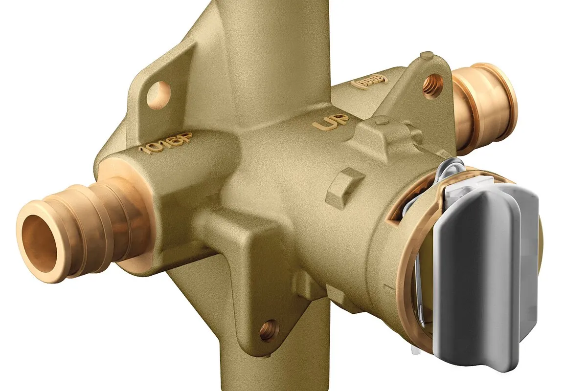 w/Posi-Temp 1/2 Inch Cold Exp Pex Inlets/Cc Outlets Conn PresBal