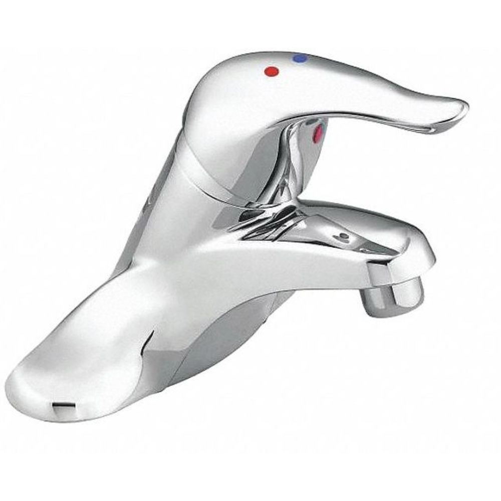 MOEN L4605 Bathroom Faucet, Lever Handle Type, No. of Handles 1, Brass | CD3PUP 52RP89