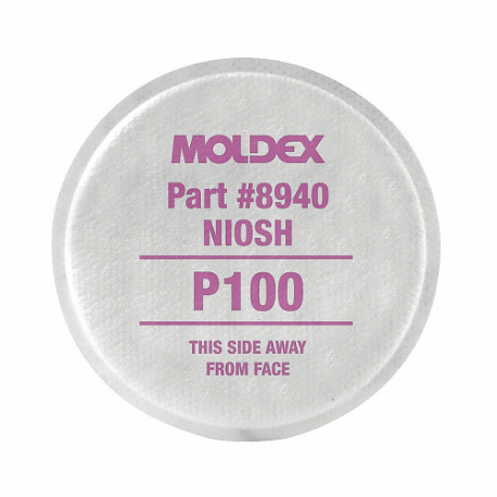 MOLDEX 8940 Filter, P100, Magenta Color, Moldex 8000, 10 PK | CT3TME 3NMJ2