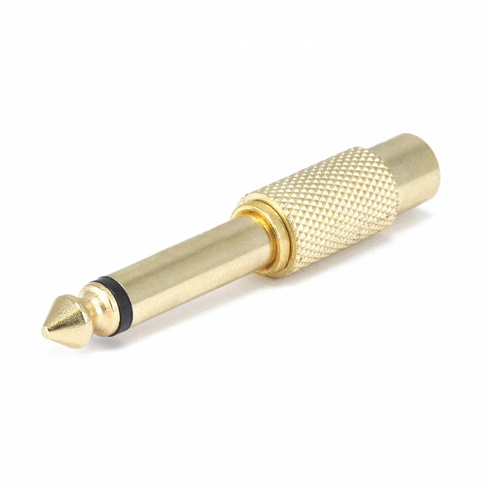 MONOPRICE 7176 1/4 Inch M Plug To Rca Jack Adapter Metal | AA6JWA 14C285