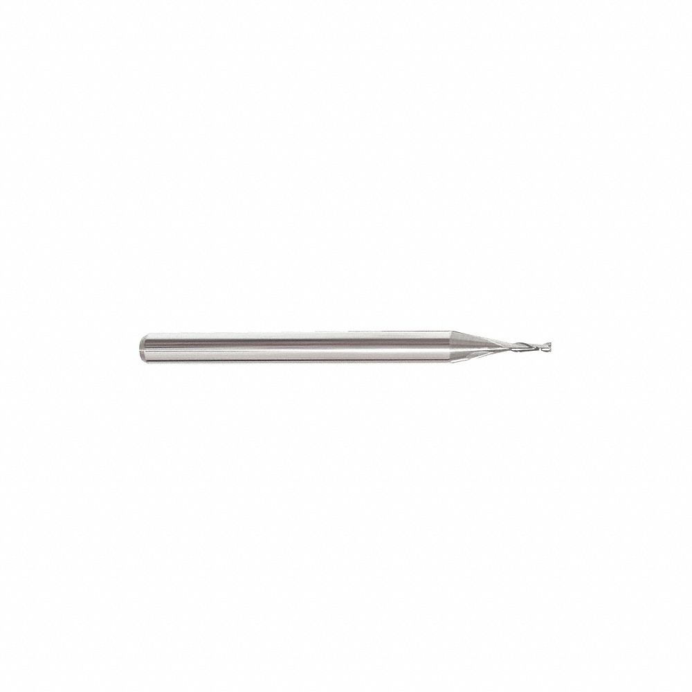 MONSTER 251-001010 Square End Mill, Straight, Carbide, Bright, Uncoated, Non-Coolant Through | CE9FNQ 55HH04
