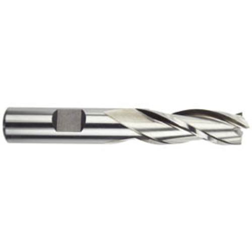 MORSE CUTTING TOOLS 42065 Cutting End Mill, 1 x 1 x 2 x 4Â 1/2 Inch Size, 3 Flute, Single End | AK8JGB