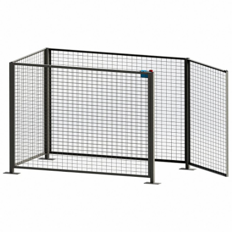 Drum SEnclosure Kit, 52 Inch X 88 Inch X 63.25 Inch, 4 Ft Door Opening Width, Steel