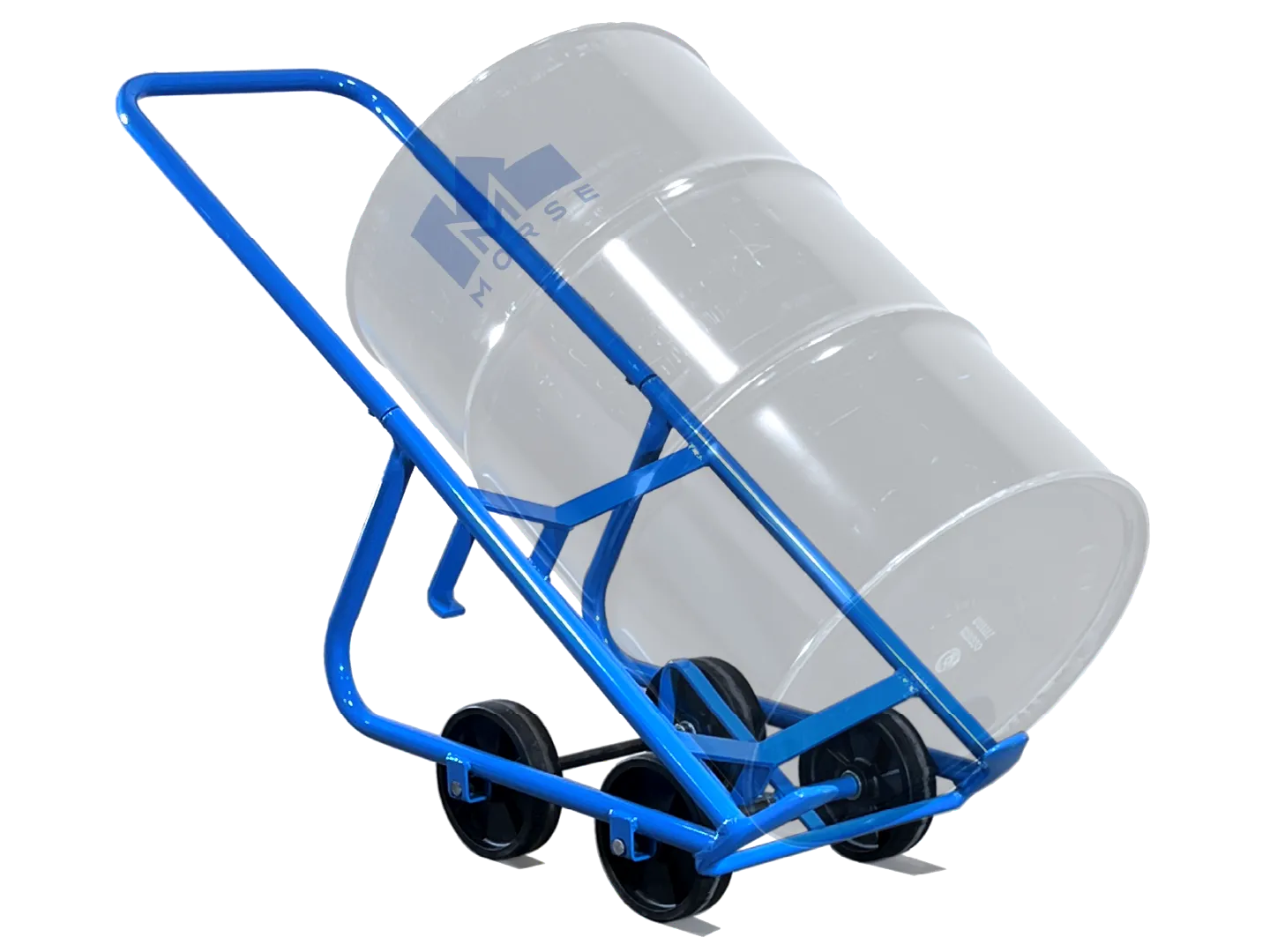 4-Wheel Drum Truck, Self Standing, 454 kg Capacity