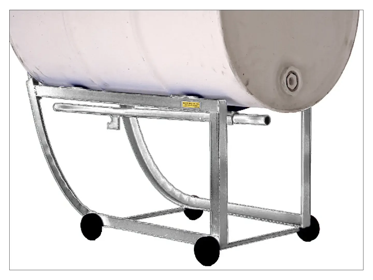 Drum Cradle, Stainless Steel, 208-Litre Steel Drum, 277 kg Capacity