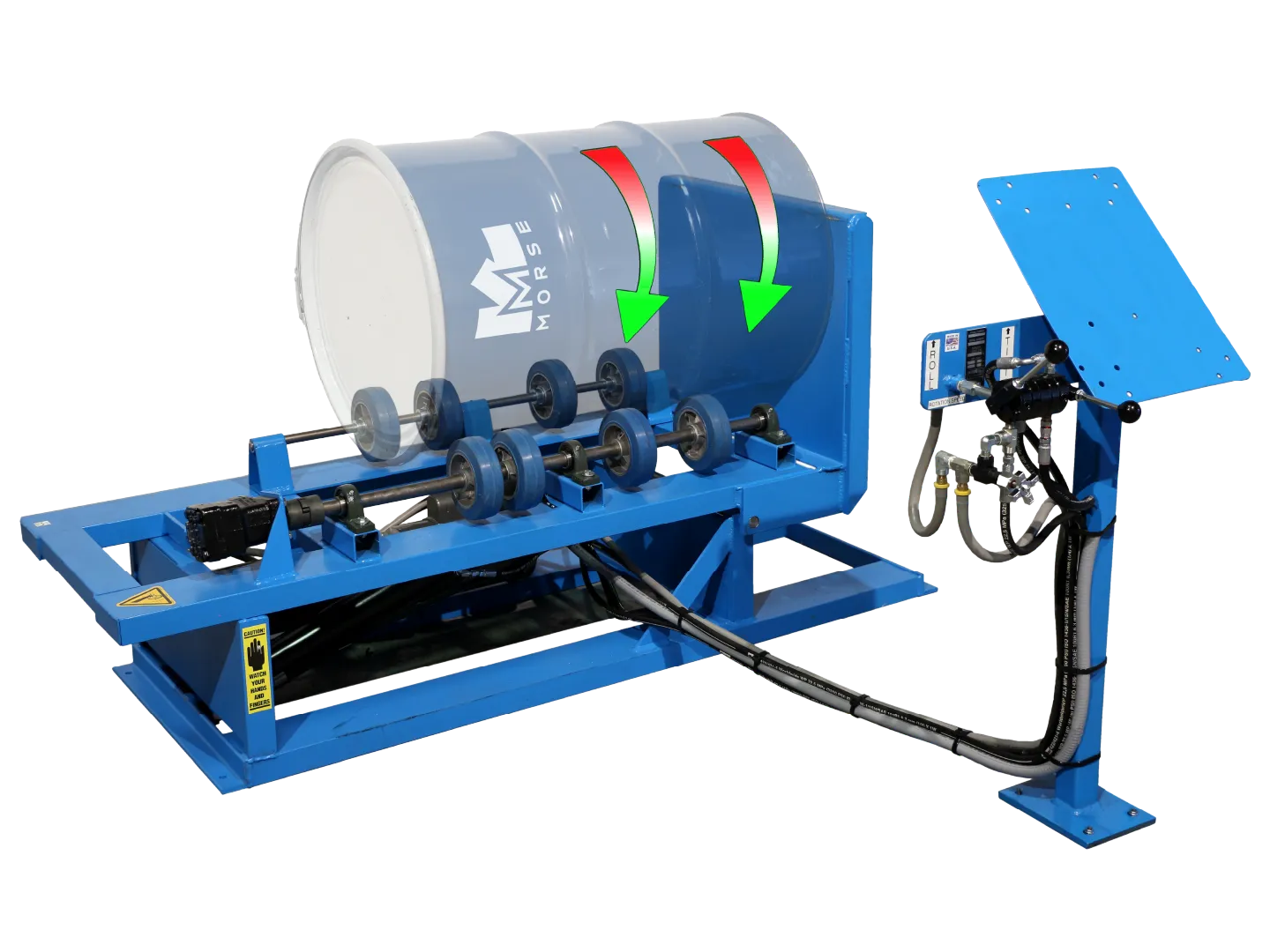 MORSE DRUM 456-3 Hydra-Lift Drum Roller, 5-20 Rpm, 3 Phase, 230/460V, 60 Hz | CD8YVG