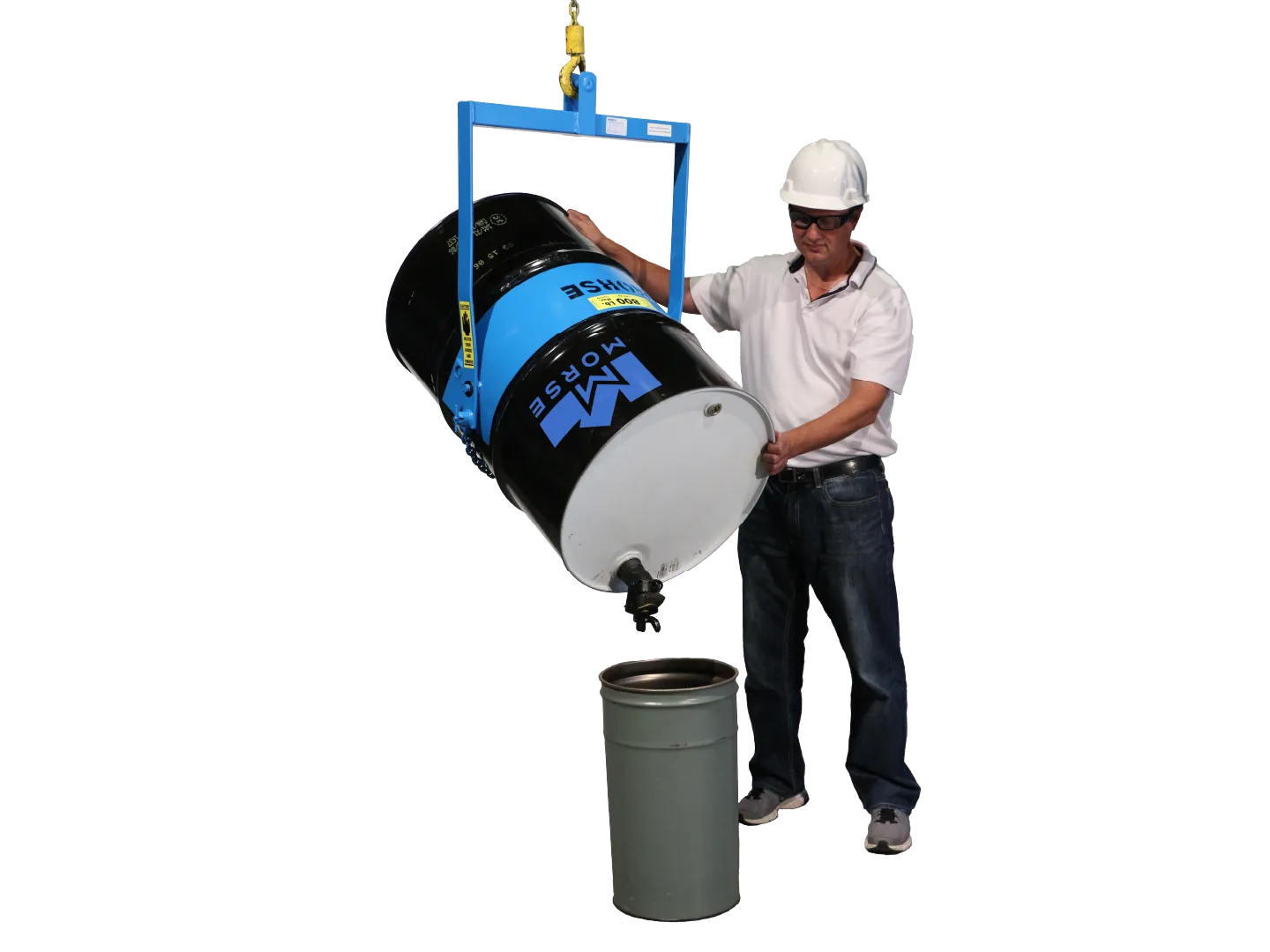 MORSE DRUM 85A Drum Karrier, 57.1 cm Diameter 208-Litre Steel Drum, Hand Tilt, 363 kg Cap | AF6FAH 8PGH4