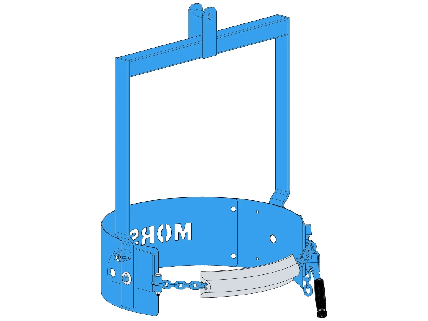 MORSE DRUM 85C Drum Karrier, 53.3 cm - 58.4 cm Diameter Steel Drum, Hand Tilt, 363 kg Cap | AF6FAK