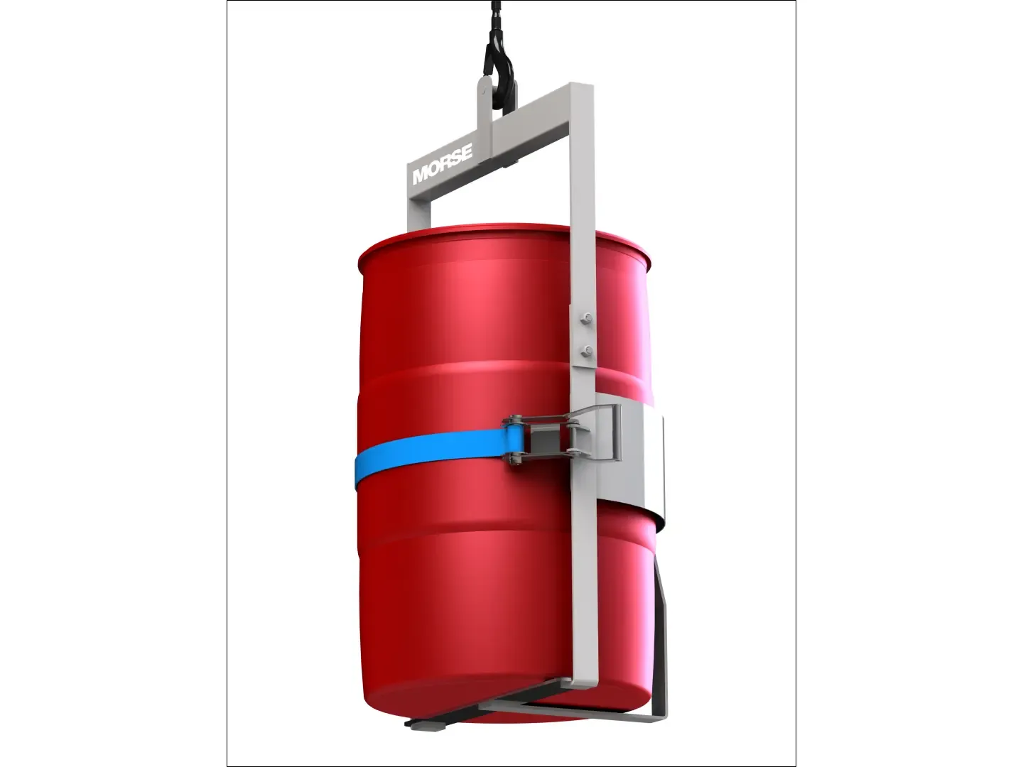 Below Hook Drum Lifter, 304 Stainless Steel, 1000 lb Holding Capacity