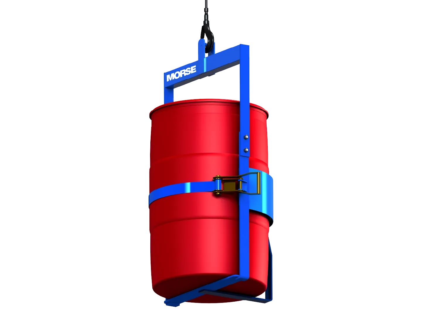 Below Hook Drum Lifter, 1000 lb Holding Capacity, Carbon Steel, No Tilt