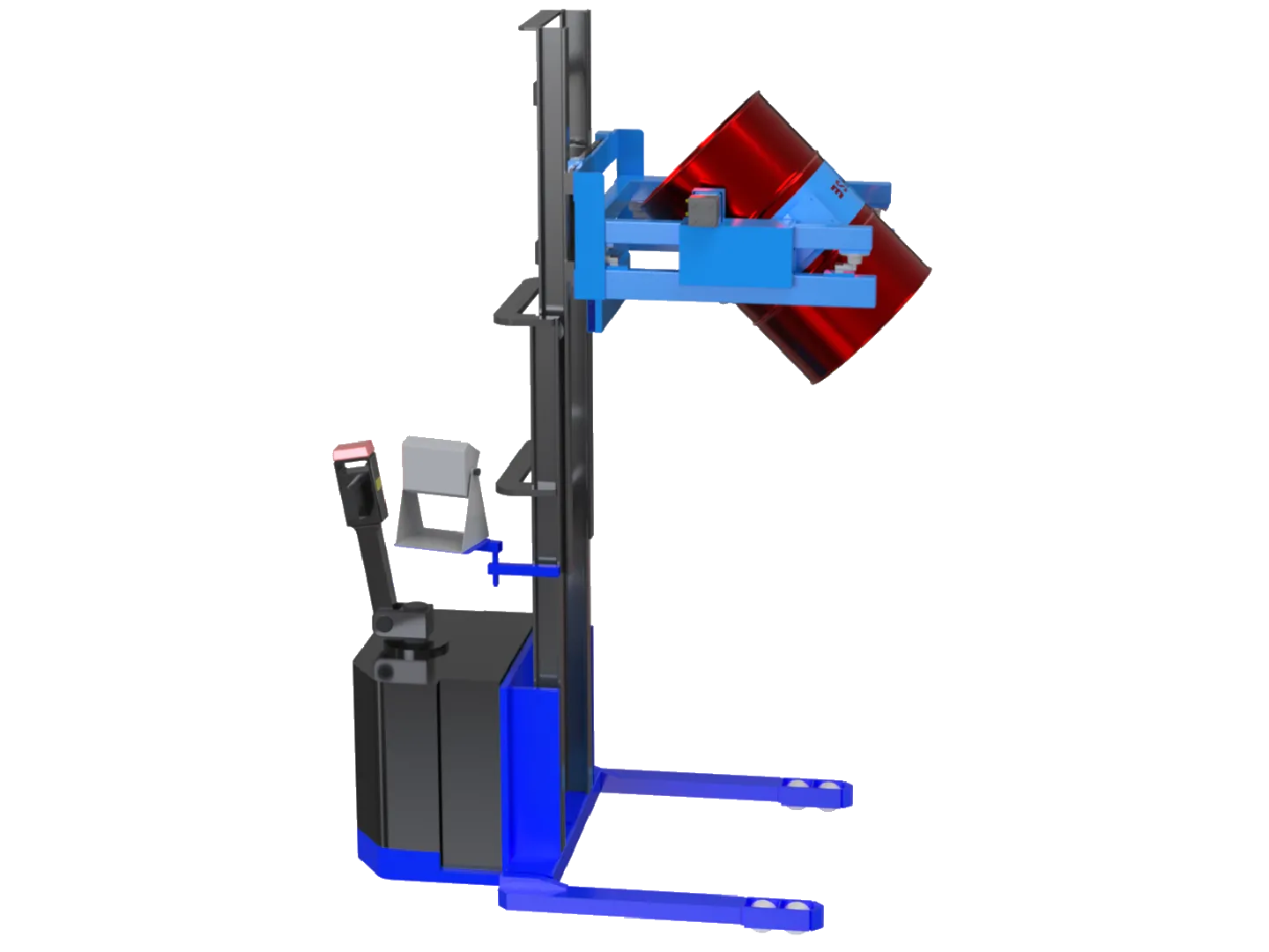 Power-Propelled Scale-Equipped Drum Pourer, Pours Drum Up To 3m High