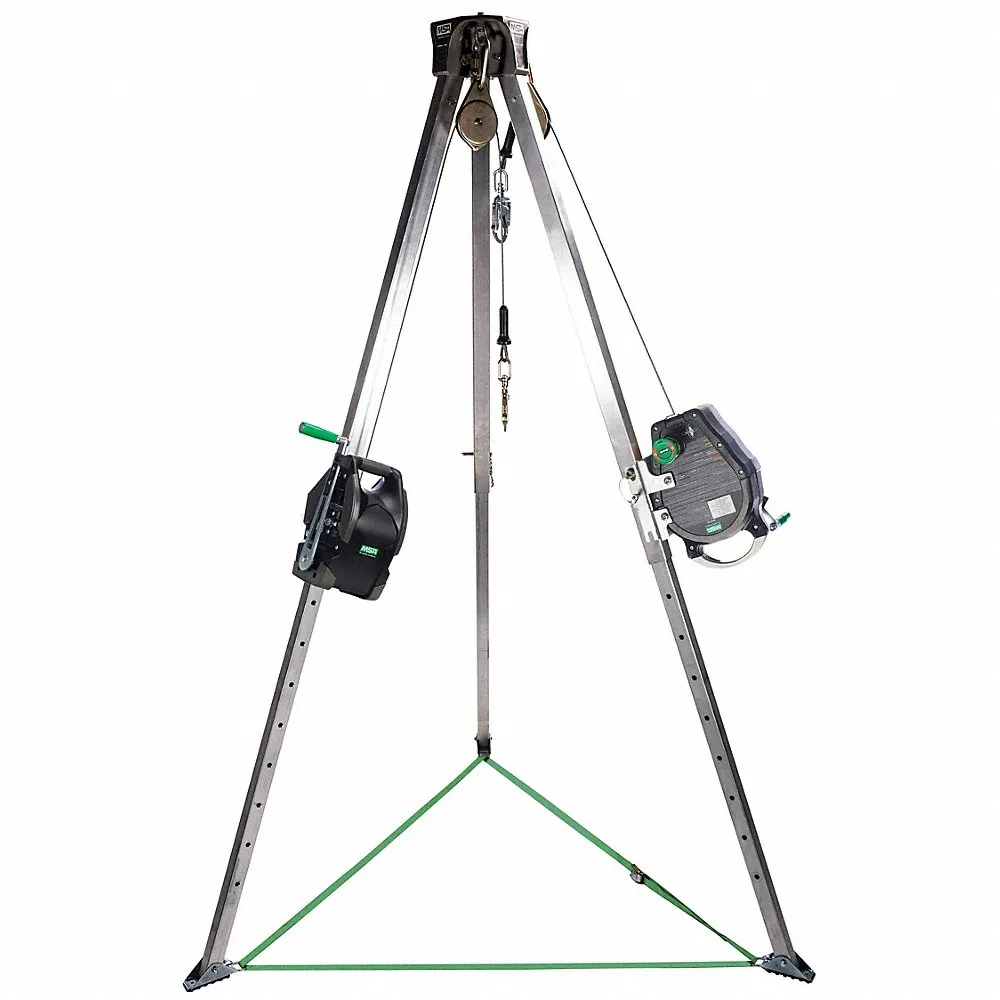 Confined Space Kit, 5 ft to 8 ft Ht, 3 1/8 ft to 4 7/8 ft Base, 400 lb Wt Capacity