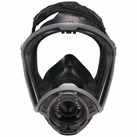 Full Face Respirator, Rubber, Push to Connect, M Mask Size, Polyester, Cartridges Included