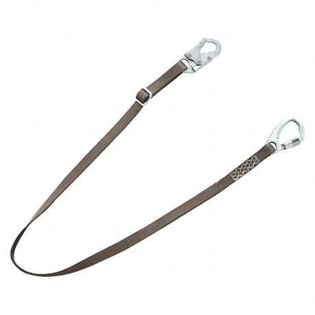 Positioning Lanyard, Steel Snap Hook, 6 Ft Length, 310 Lb Capacity