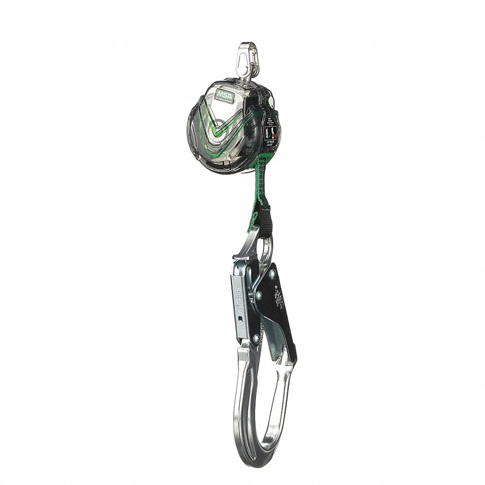 Self-Retracting Lifeline, 2 1/2 Inch Stainless Steel Carabiner Anchor
