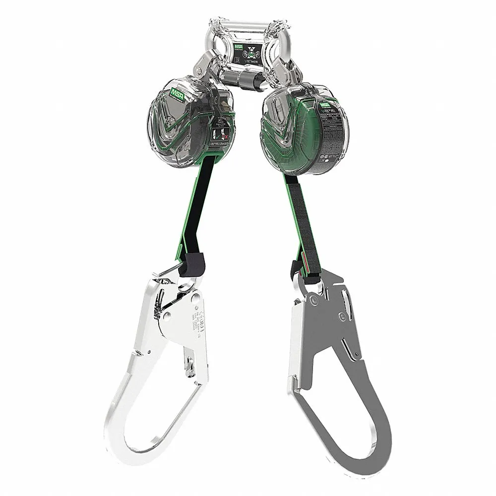 Self-Retracting Lifeline, 2 1/2 Inch Steel Snap Hook Anchor, Harness Aluminum Snap Hook