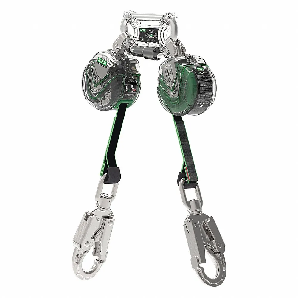 Self-Retracting Lifeline, 2 1/2 Inch Steel Snap Hook Anchor, Harness Steel Snap Hook