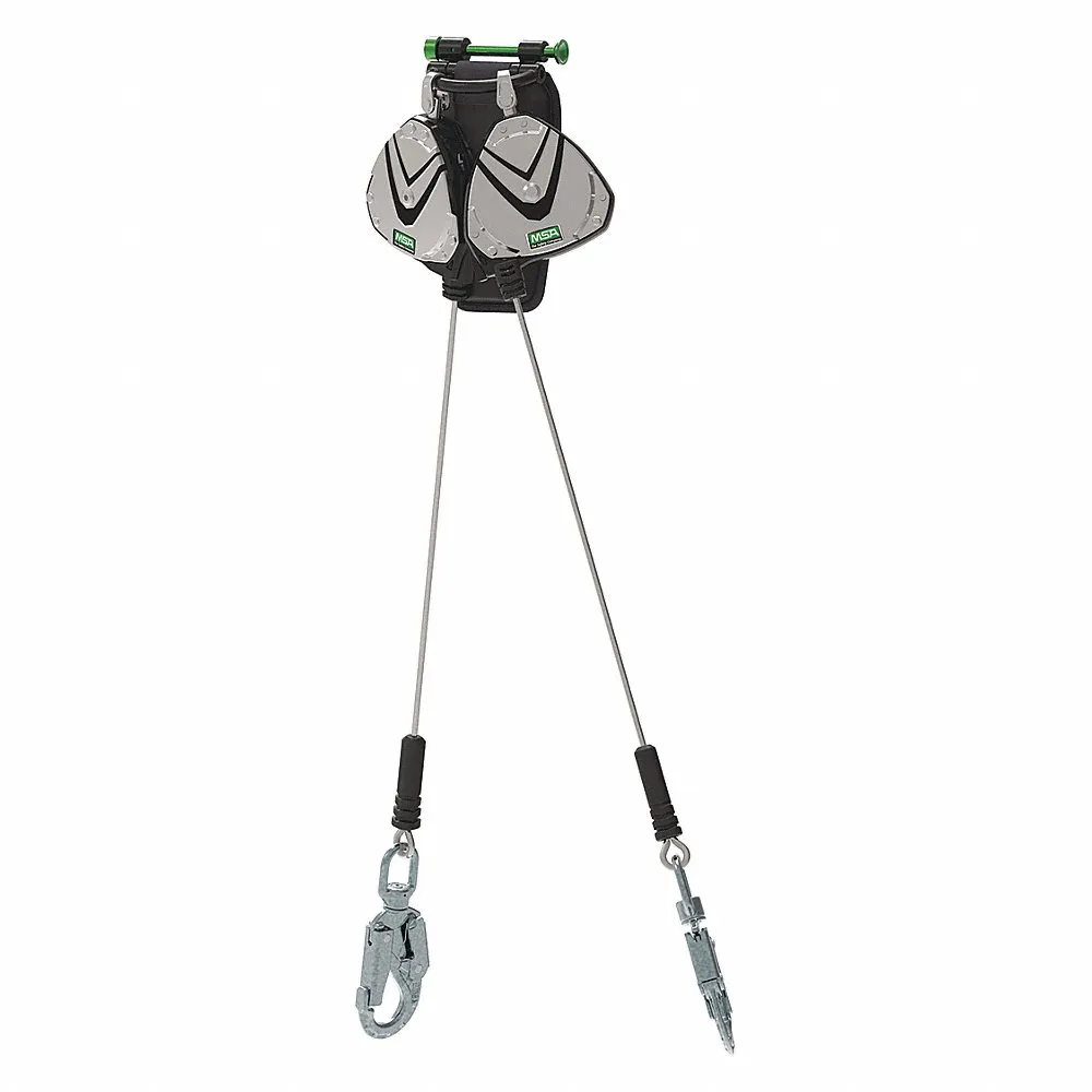 Self-Retracting Lifeline, 2 1/2 Inch Aluminum Snap Hook Anchor