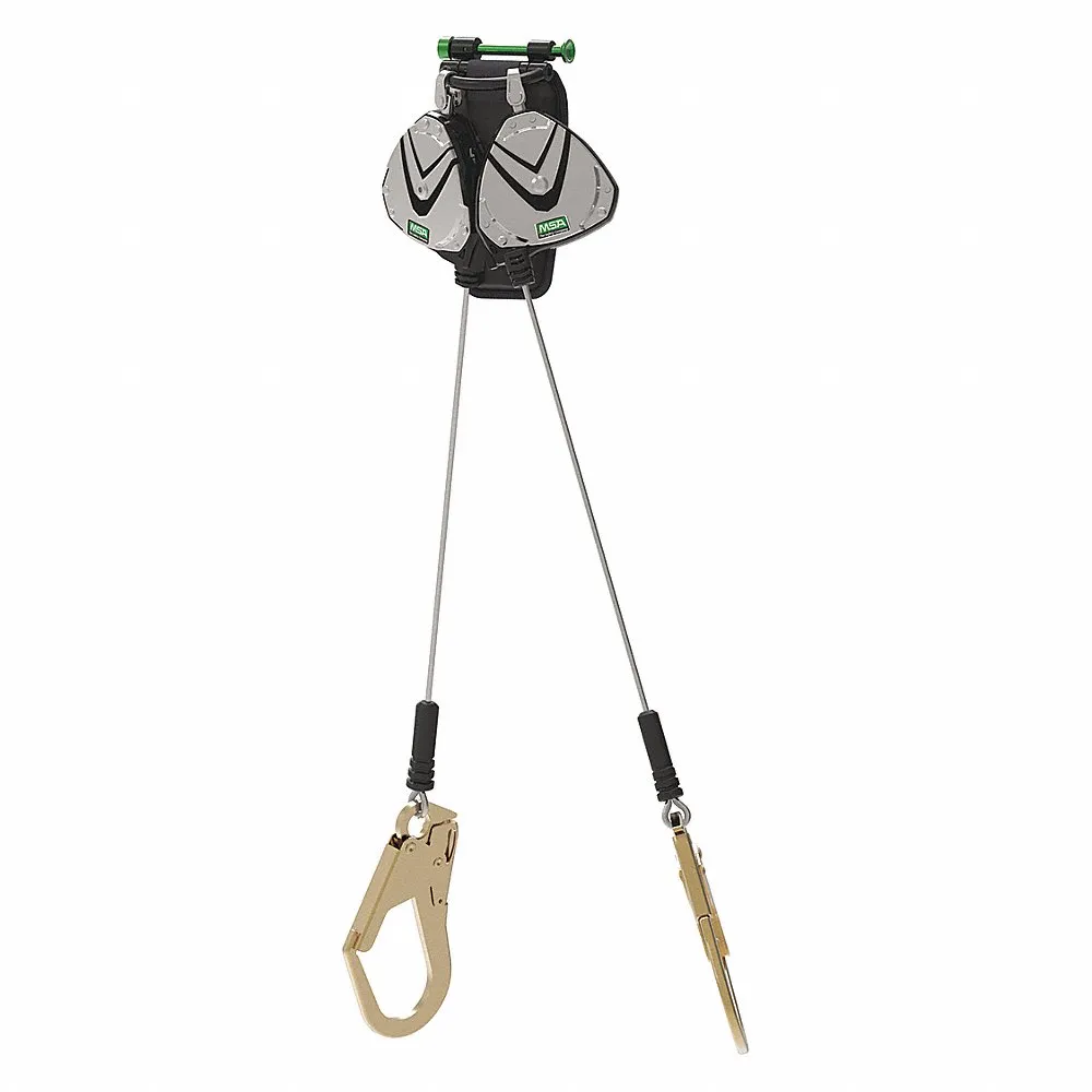 Self-Retracting Lifeline, 2 1/2 Inch Aluminum Snap Hook Anchor