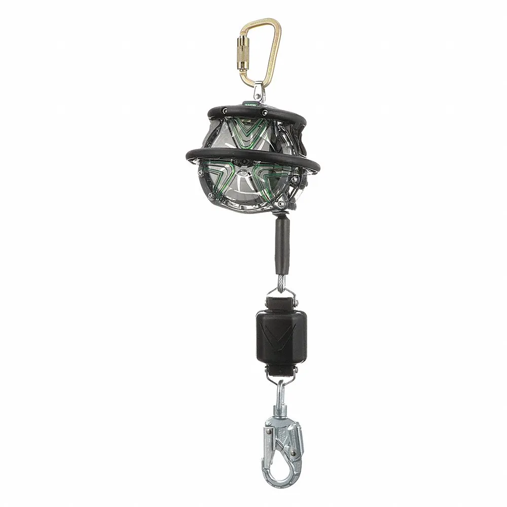 Self-Retracting Lifeline, 2 1/2 Inch Steel Snap Hook Anchor, Harness Steel Snap Hook