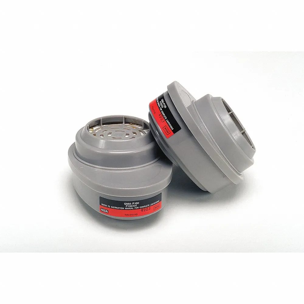 Combination Cartridge/Filter, Organic Vapor/P100, Black/Magenta Color, Bayonet