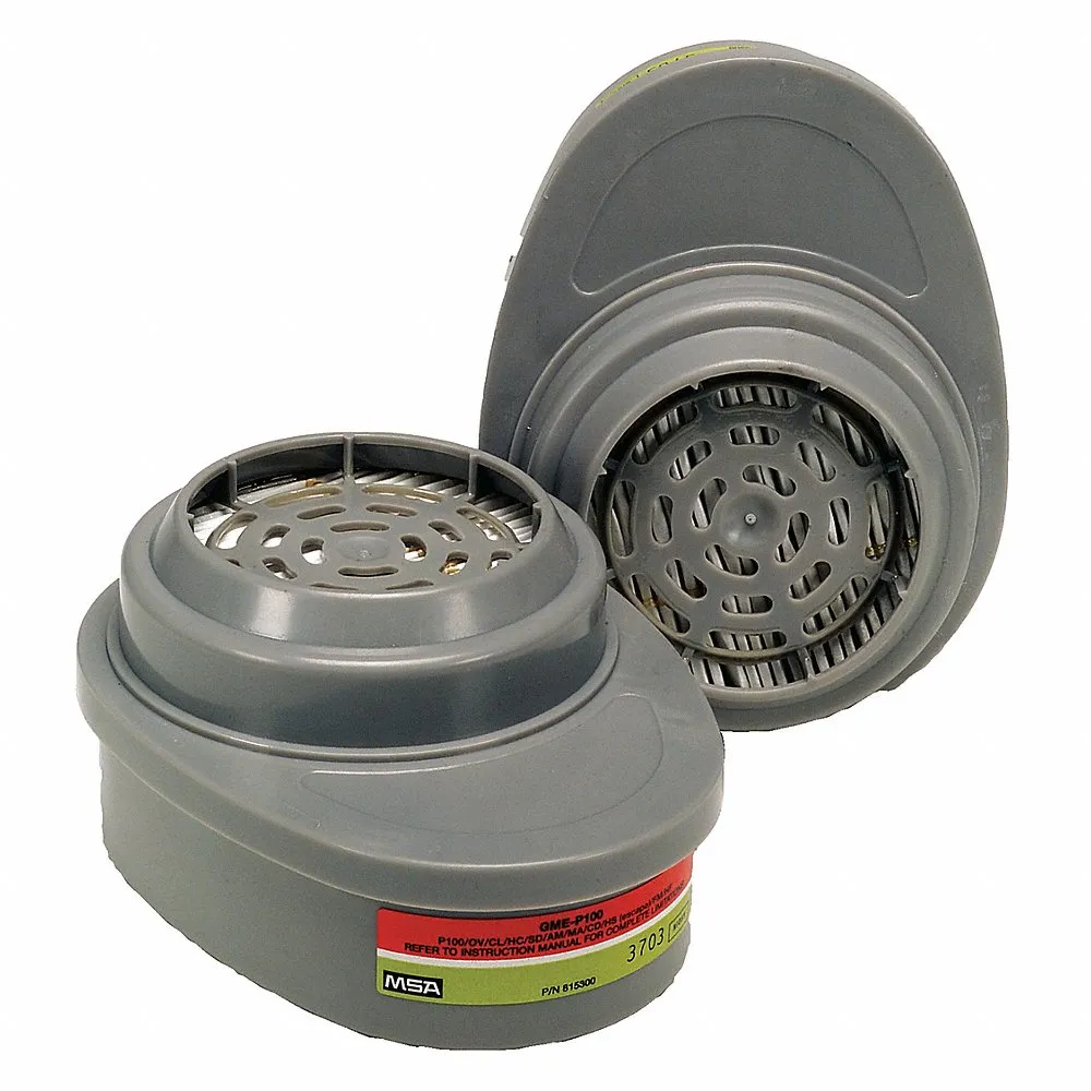 Combination Cartridge/Filter, Magenta/Olive Color, Bayonet, Air Purifying Respirator