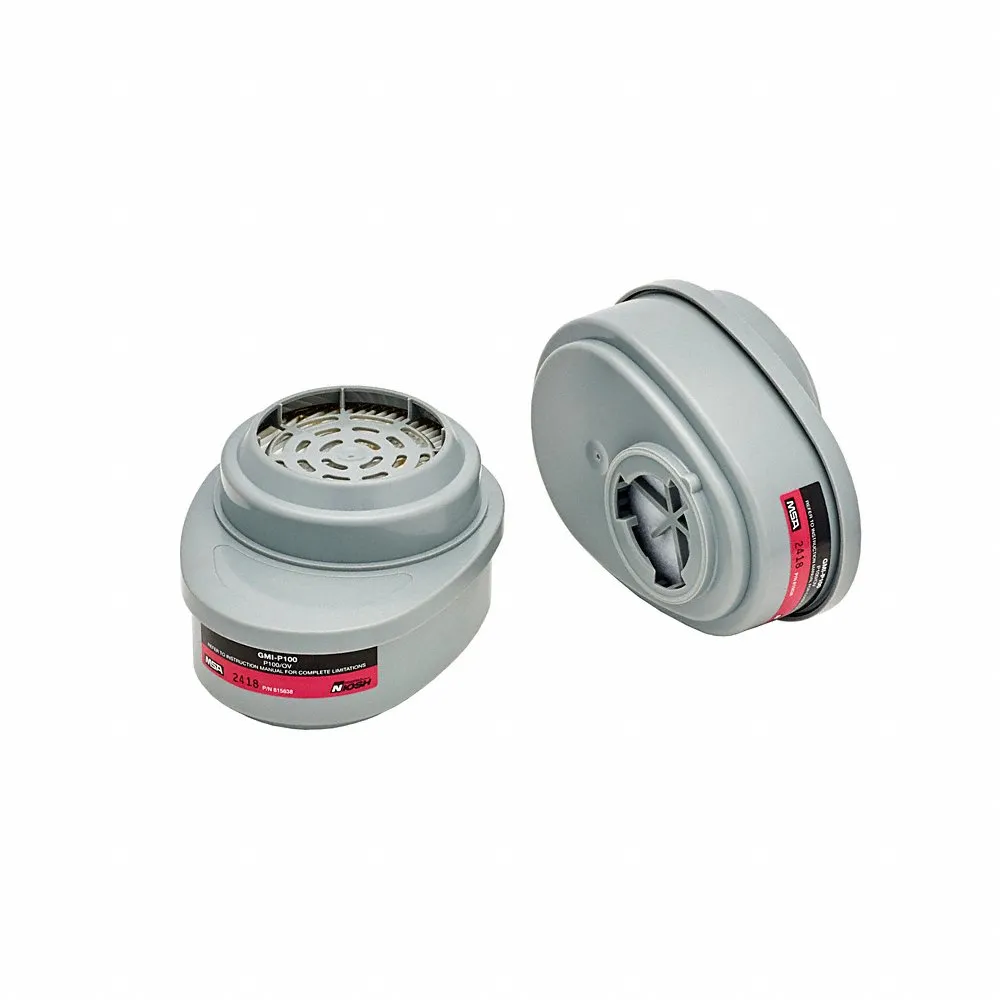 Combination Cartridge/Filter, P100, Black/Magenta Color, Bayonet