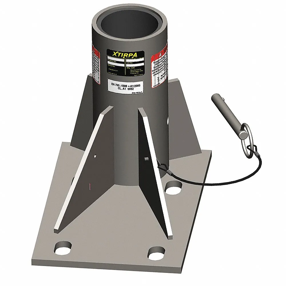 Base, Floor, 3 Inch, 304 SS, IX