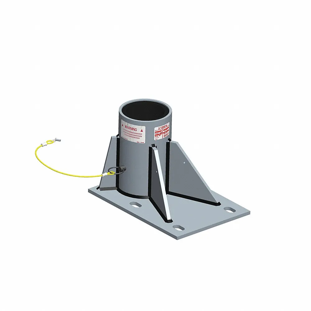 Base, Floor, 4 Inch Size, Zinc