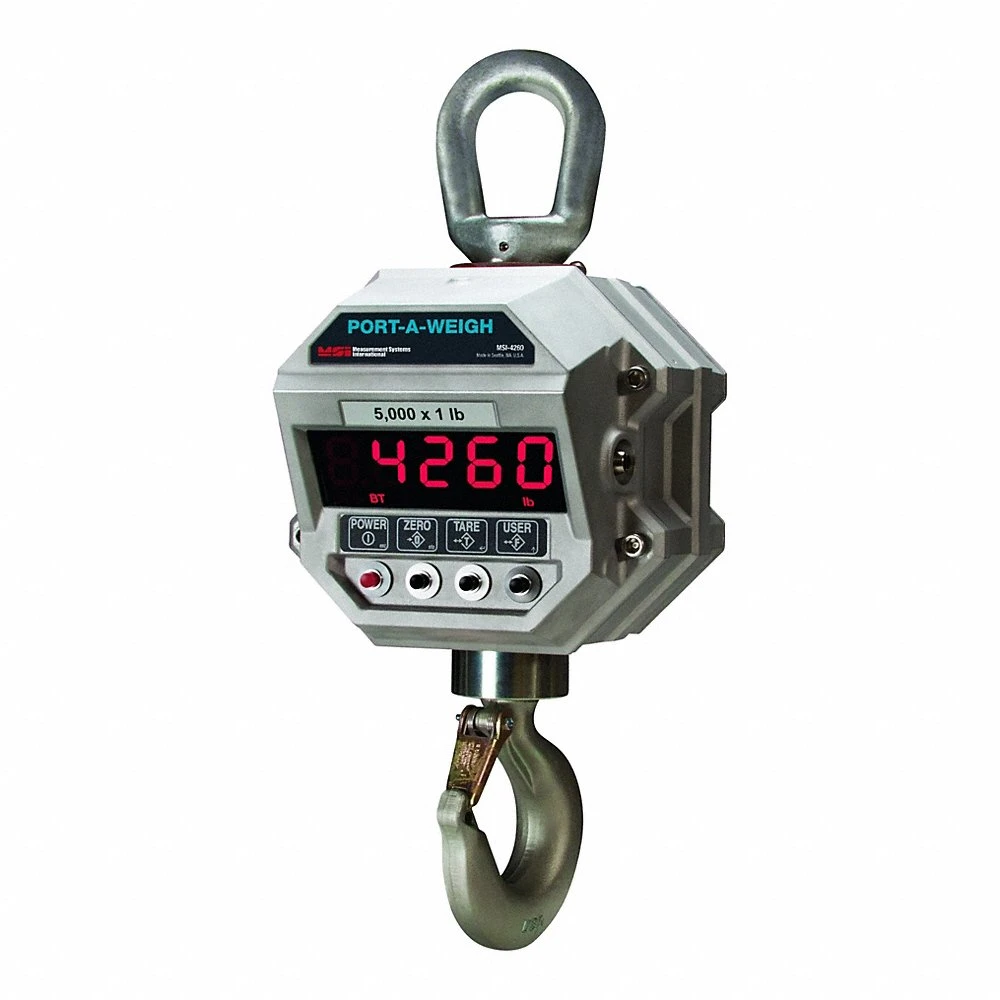 Crane Scale, 30000 lb Capacity, +/-0.1% Scale Accuracy, 6.0 lbs, NTEP CC 19-122, Digital