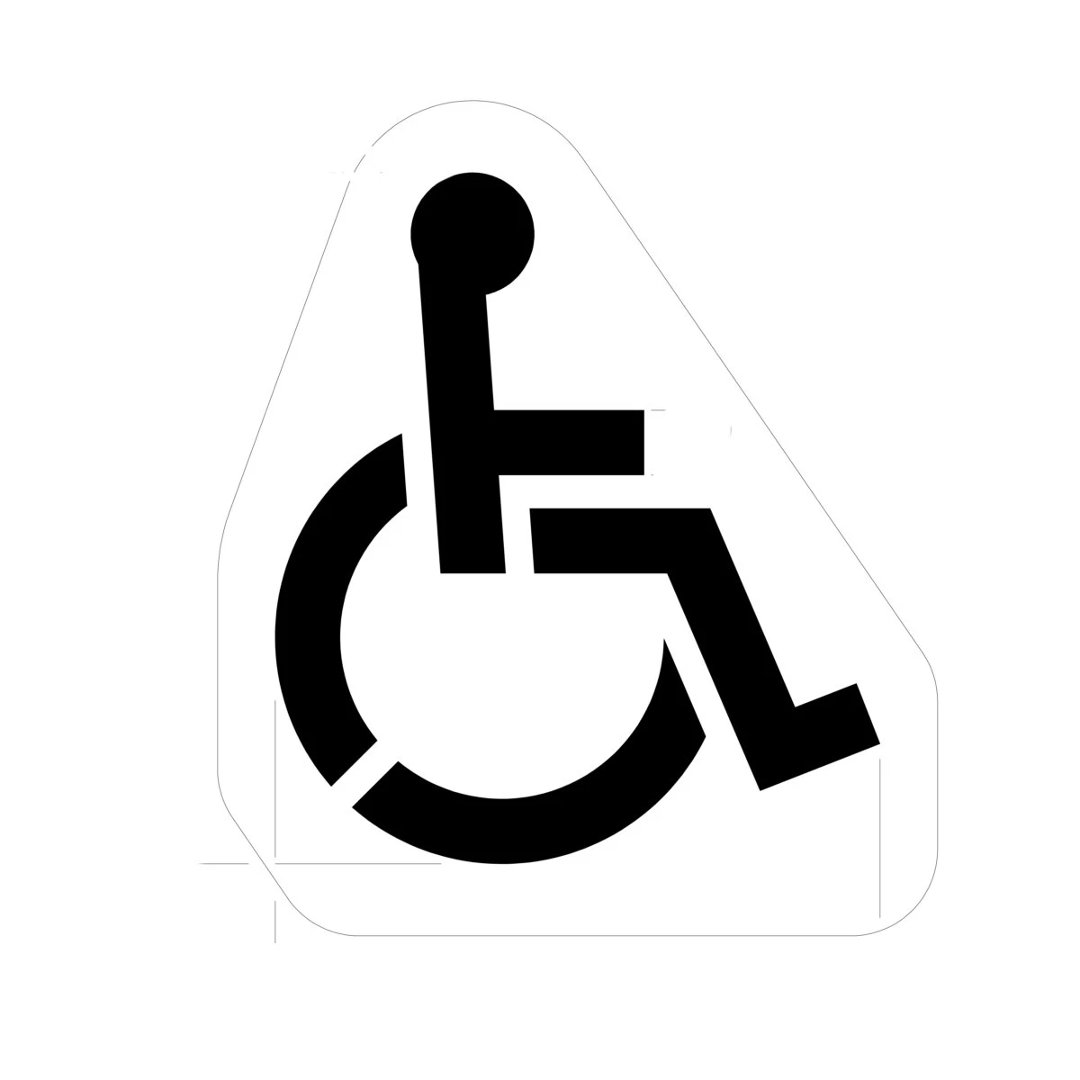 Large Handicap Symbol, 48 Inch H x 42 Inch W